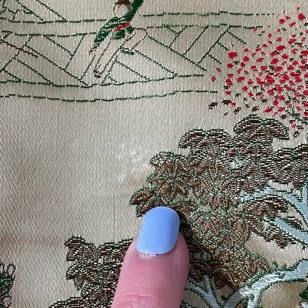 Vintage Brocaded Flowers Oriental Pillow Case with Tassels Asian Sham Cover READ